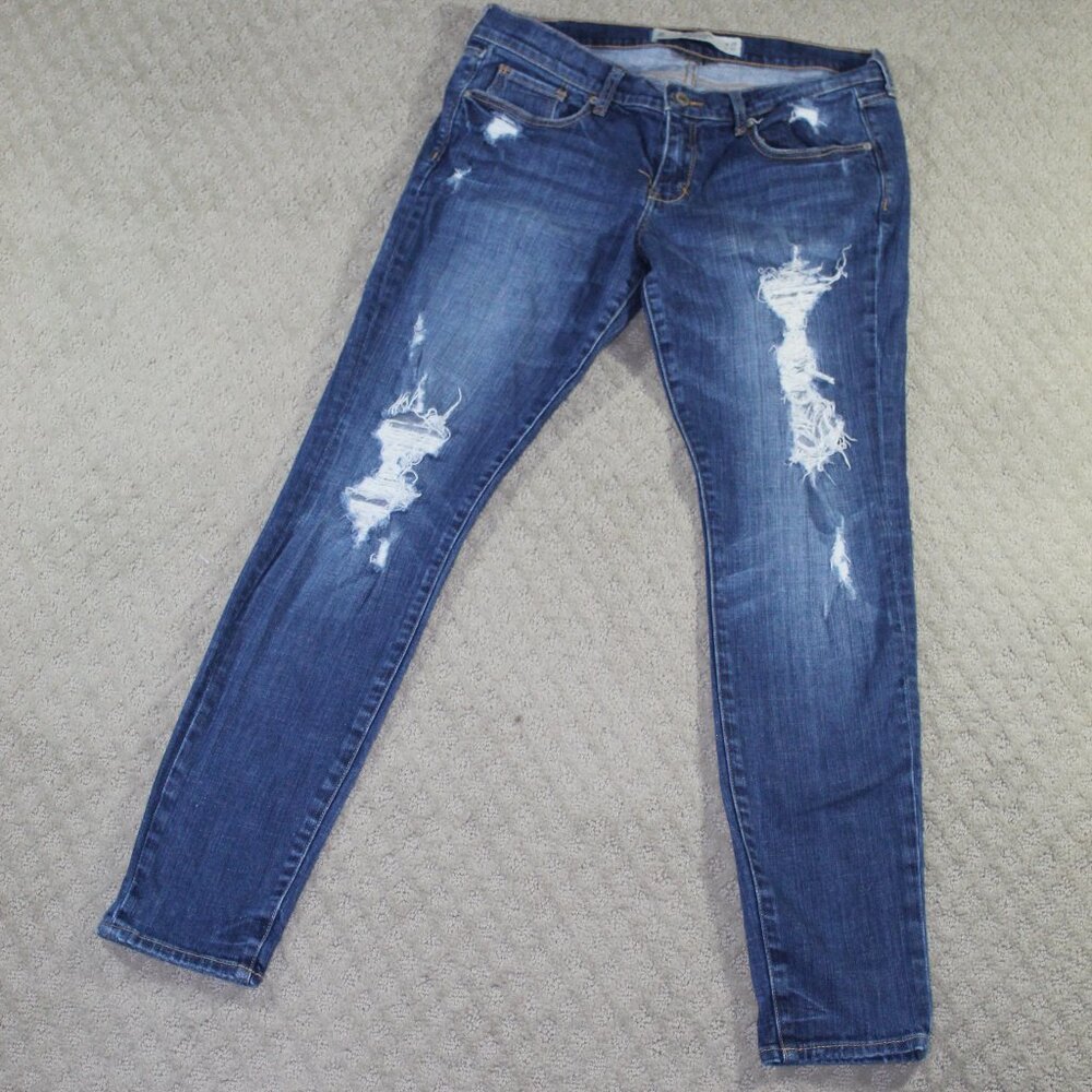 Abercrombie & Fitch BRETT Perfect Stretch Skinny Slim Jeans Women's W29 L31 8R